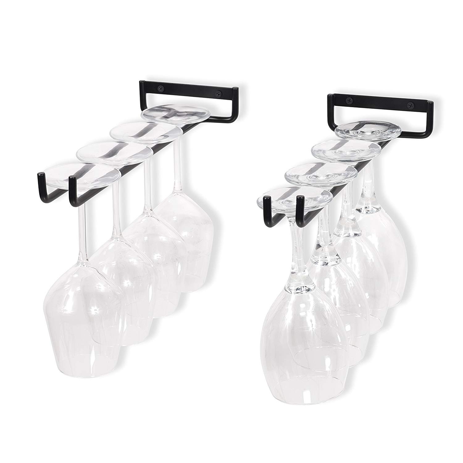 Household Wine Glass Cup Holder Simple Upside-down Hanging Goblet Single Row Wine Glass Holder 30cm Wine Glass Holder
