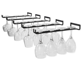 Household Wine Glass Cup Holder Simple Upside-down Hanging Goblet Single Row Wine Glass Holder 30cm Wine Glass Holder Household Wine Glass Cup Holder Simple Upside-down Hanging Goblet Single Row Wine Glass Holder 30cm Wine Glass Holder