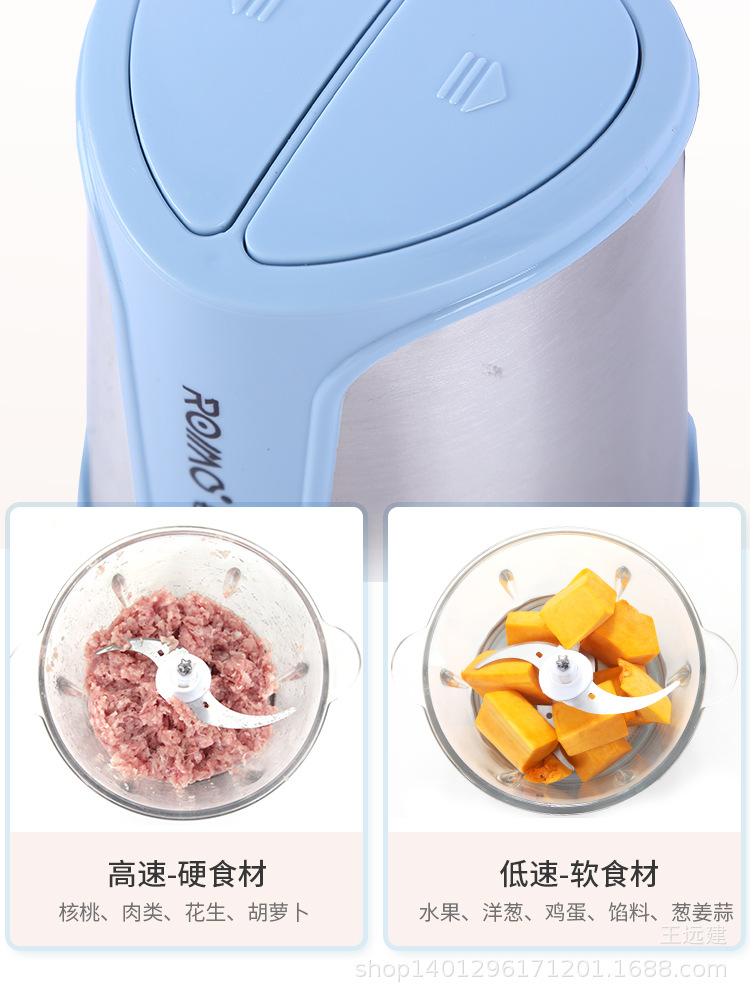 Factory Direct Sales 2 Liter Household Electric Meat Grinder Glass Cup Baby Food Maker Multi-Function Meat Grinder Vegetable-Cutting Machine Factory Direct Sales 2 Liter Household Electric Meat Grinder Glass Cup Baby Food Maker Multi-Function Meat Grinder Vegetable-Cutting Machine