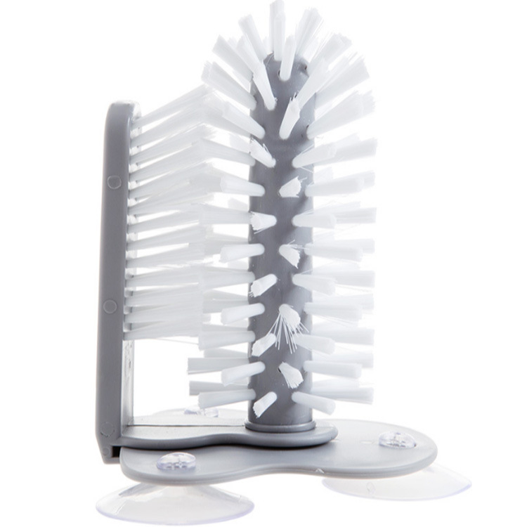 Creative Wall Suction Lazy Cup Brush Glass Cup Cleaning Brush Kitchen Rotating Water Cup Teacup Brush Cup Brush