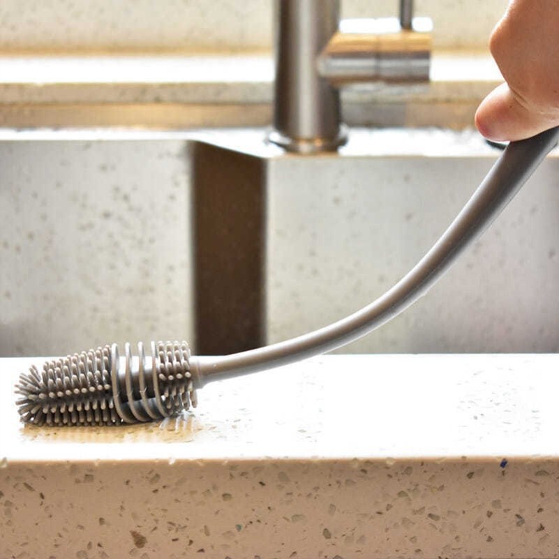 Long Handle Silicone Cup Brush Artifact Household Kitchen Cleaning Baby Bottle Brush Glass Cup Insulated Mug Brush Department Store Wholesale Long Handle Silicone Cup Brush Artifact Household Kitchen Cleaning Baby Bottle Brush Glass Cup Insulated Mug Brush Department Store Wholesale