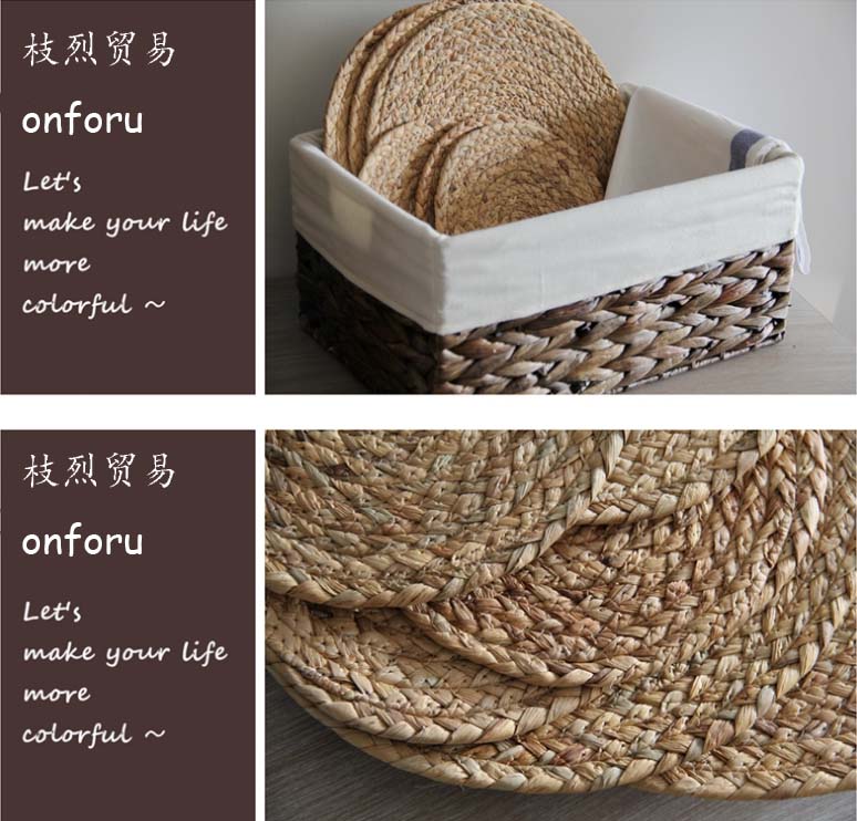 Export american-style rural vintage rural areas, handmade straw MATS, heat insulation pad cup MATS Zambia Export american-style rural vintage rural areas, handmade straw MATS, heat insulation pad cup MATS Zambia