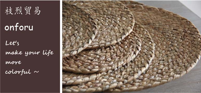 Export american-style rural vintage rural areas, handmade straw MATS, heat insulation pad cup MATS Zambia Export american-style rural vintage rural areas, handmade straw MATS, heat insulation pad cup MATS Zambia