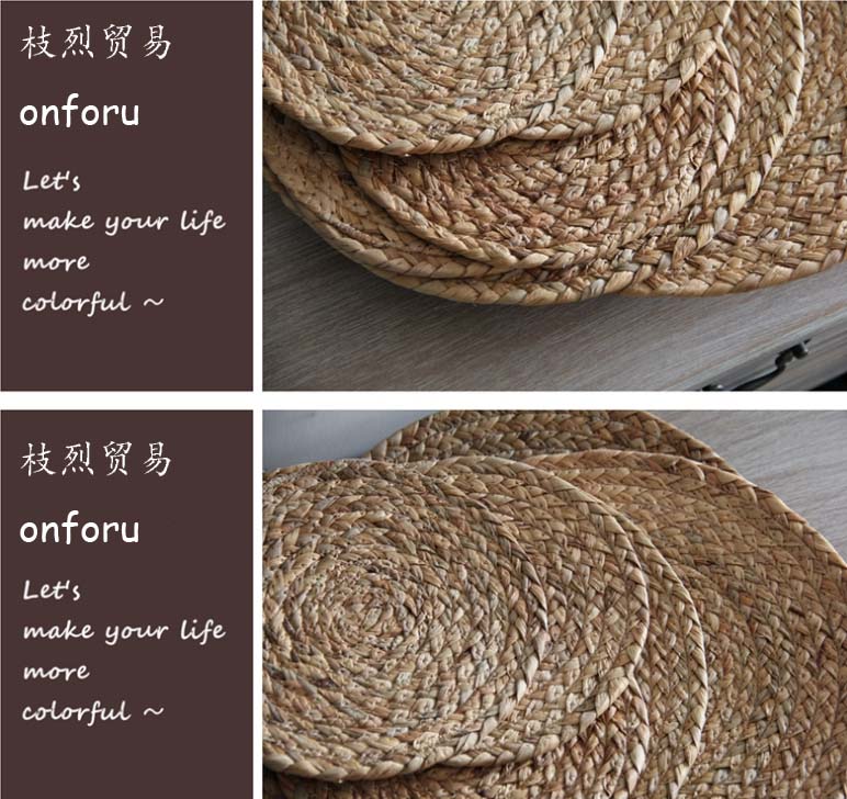 Export american-style rural vintage rural areas, handmade straw MATS, heat insulation pad cup MATS Zambia Export american-style rural vintage rural areas, handmade straw MATS, heat insulation pad cup MATS Zambia