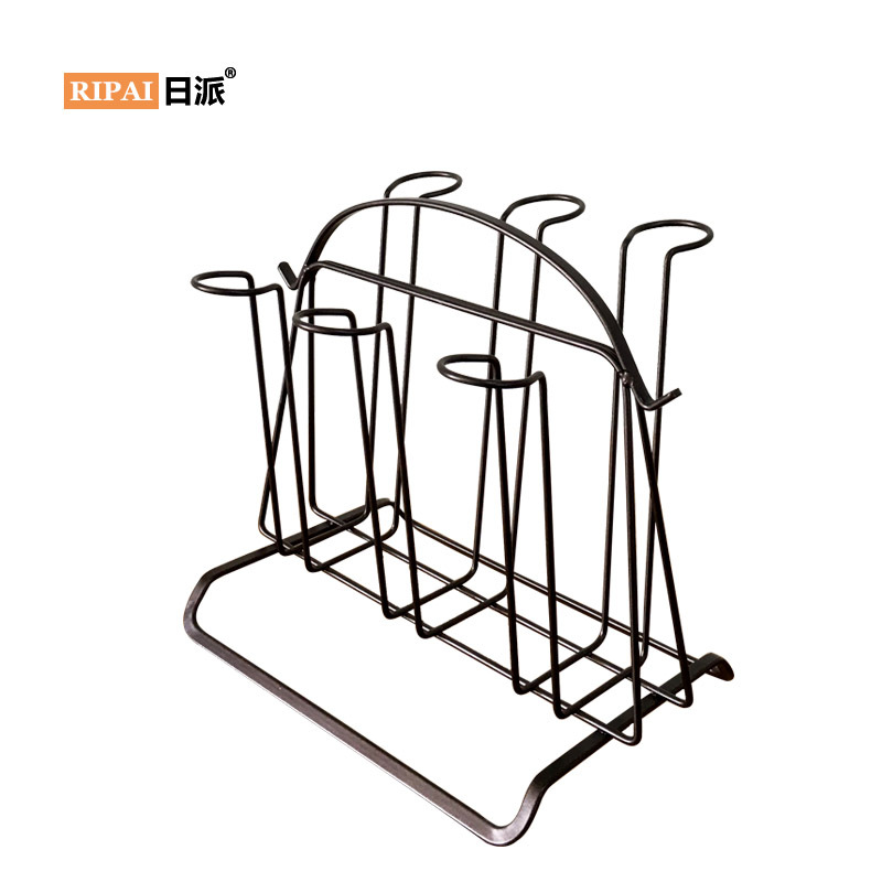 Ri Pai Household Supplies Iron Cup Holder Water Cup Storage Shelf Glass Cup Storage Rack Water Cup Draining Hanger