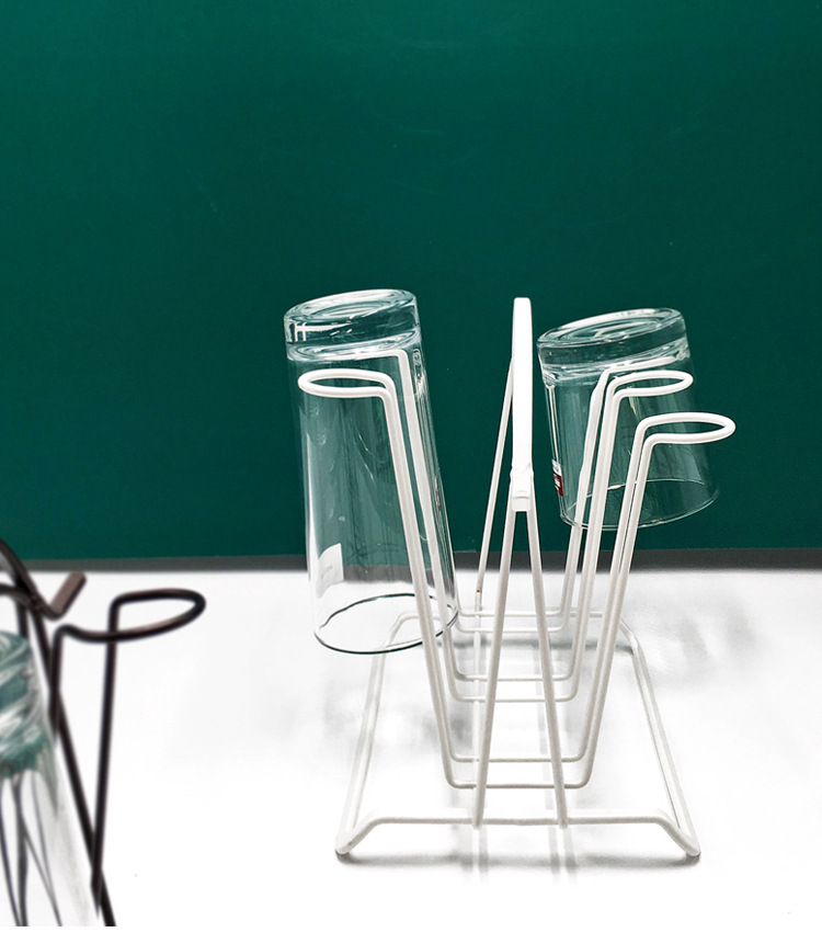 Ri Pai Household Supplies Iron Cup Holder Water Cup Storage Shelf Glass Cup Storage Rack Water Cup Draining Hanger Ri Pai Household Supplies Iron Cup Holder Water Cup Storage Shelf Glass Cup Storage Rack Water Cup Draining Hanger