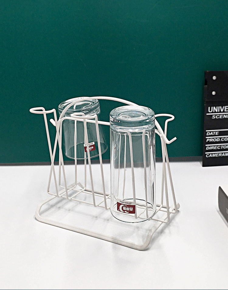 Ri Pai Household Supplies Iron Cup Holder Water Cup Storage Shelf Glass Cup Storage Rack Water Cup Draining Hanger Ri Pai Household Supplies Iron Cup Holder Water Cup Storage Shelf Glass Cup Storage Rack Water Cup Draining Hanger