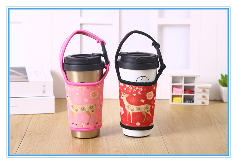 Cloth Cover Milk Tea Cup Cover Thermos Cup Cover Universal Cup Tube Heat Insulation Anti-Scald Glass Cup Bags Water Cup Portable Protective Cup Cover