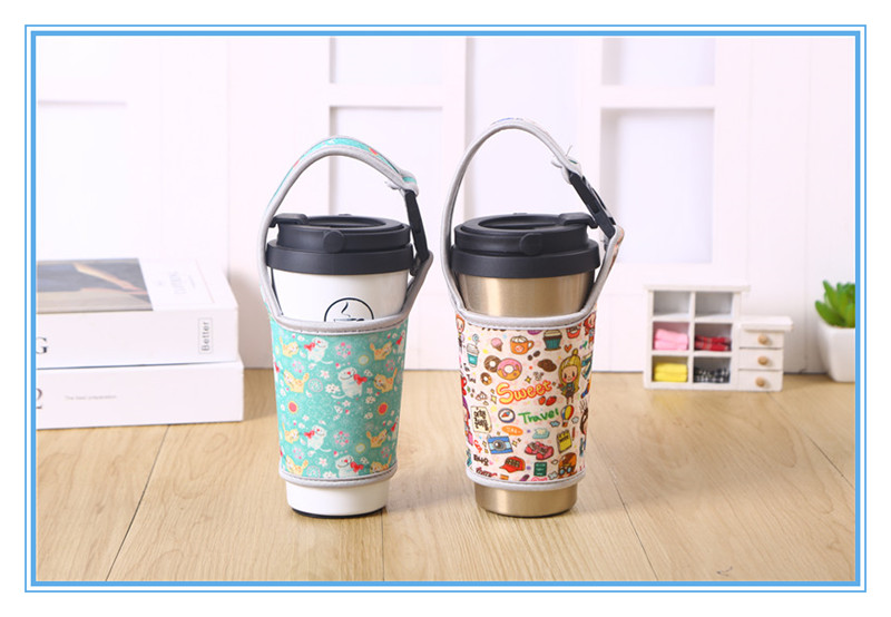 Cloth Cover Milk Tea Cup Cover Thermos Cup Cover Universal Cup Tube Heat Insulation Anti-Scald Glass Cup Bags Water Cup Portable Protective Cup Cover