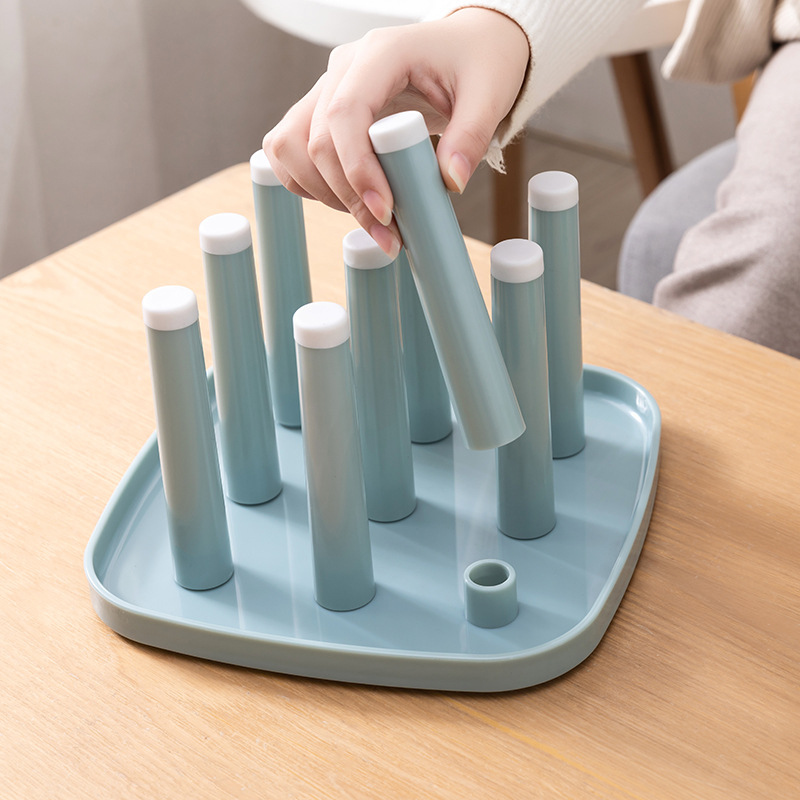 Glass Cup Drain Rack Plastic Drain Cup Holder Creative Home Utensils Rack Cup Saucer Cup Holder Wine Glass Holder