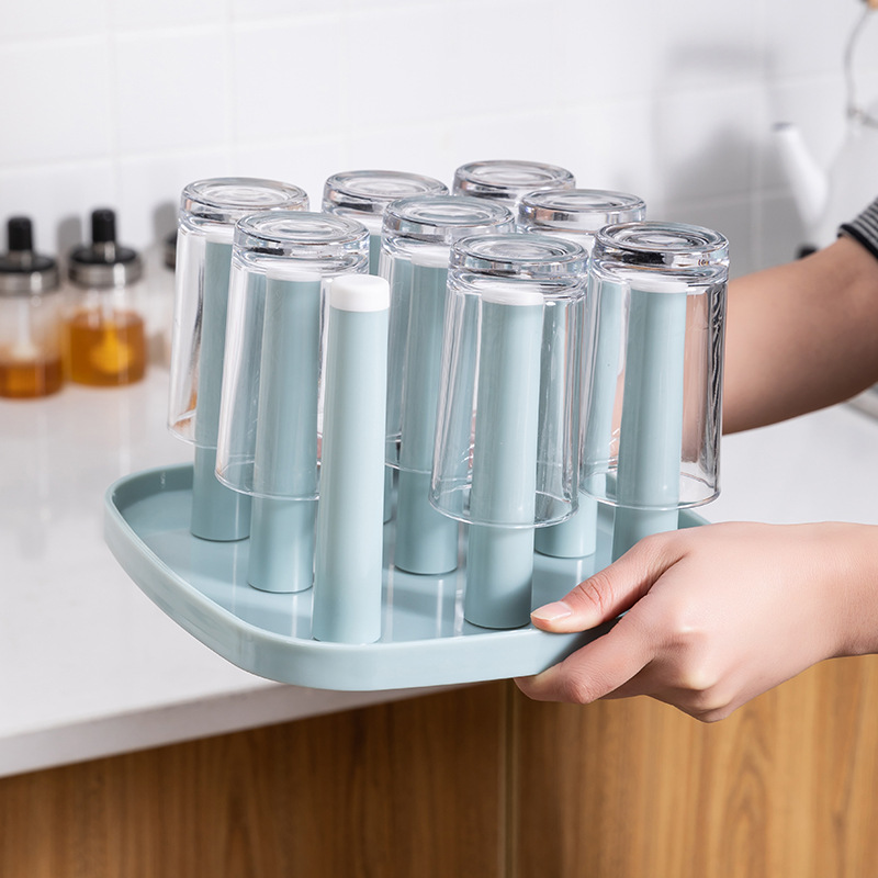 Glass Cup Drain Rack Plastic Drain Cup Holder Creative Home Utensils Rack Cup Saucer Cup Holder Wine Glass Holder
