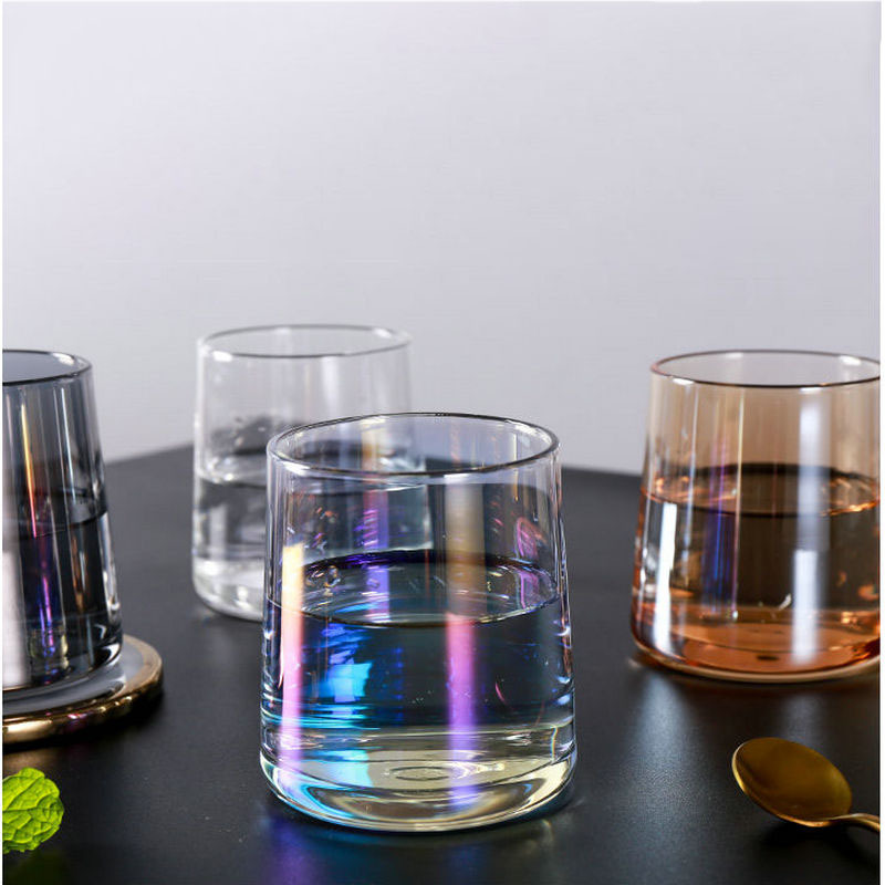 Colorful Nordic Style Colorful Glass Cup Simple Internet Celebrity Drinking Cup Restaurant Whiskey Household Cups