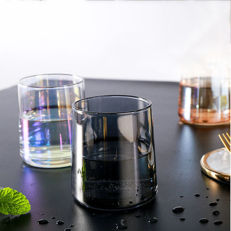 Colorful Nordic Style Colorful Glass Cup Simple Internet Celebrity Drinking Cup Restaurant Whiskey Household Cups