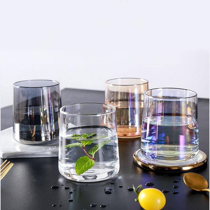 Colorful Nordic Style Colorful Glass Cup Simple Internet Celebrity Drinking Cup Restaurant Whiskey Household Cups