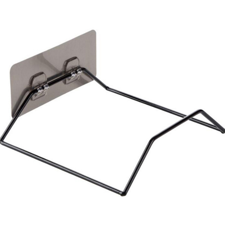 Punch Free Rack Wall Hanging Iron Washstand Bathroom Storage Rack Bathroom Strong Hook Kitchen Sticky Hook Storage Rack