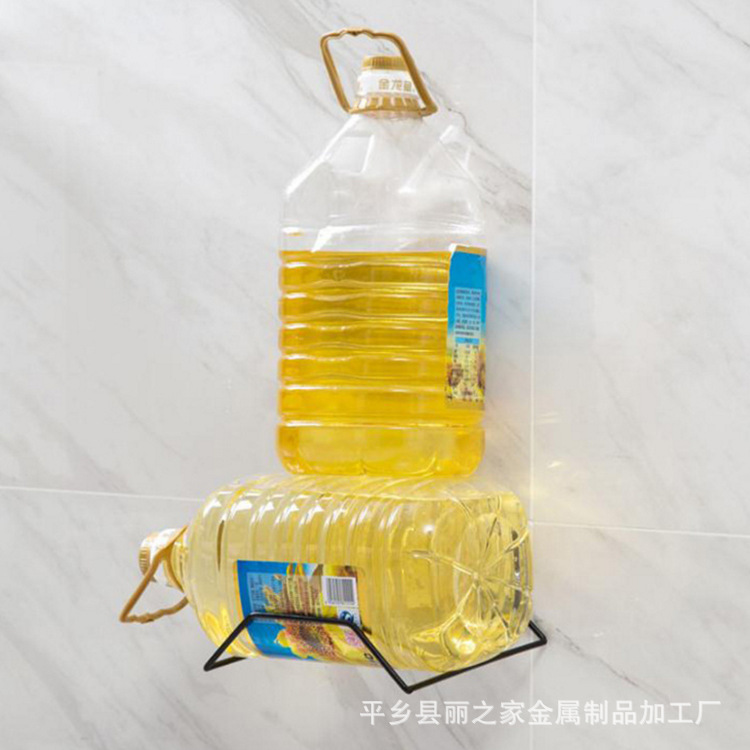 Punch Free Rack Wall Hanging Iron Washstand Bathroom Storage Rack Bathroom Strong Hook Kitchen Sticky Hook Storage Rack