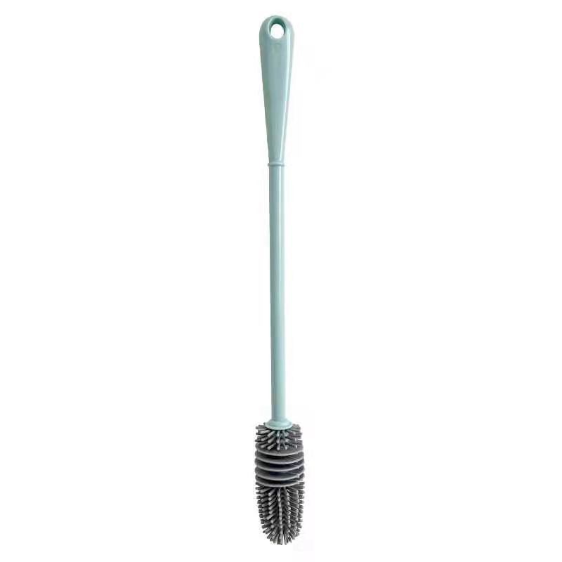 Long Handle Silicone Cup Brush Artifact Household Kitchen Cleaning Baby Bottle Brush Glass Cup Insulated Mug Brush
