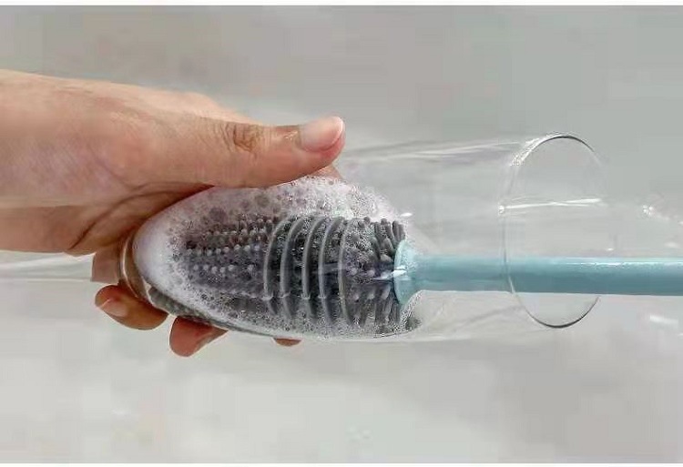 Long Handle Silicone Cup Brush Artifact Household Kitchen Cleaning Baby Bottle Brush Glass Cup Insulated Mug Brush Long Handle Silicone Cup Brush Artifact Household Kitchen Cleaning Baby Bottle Brush Glass Cup Insulated Mug Brush