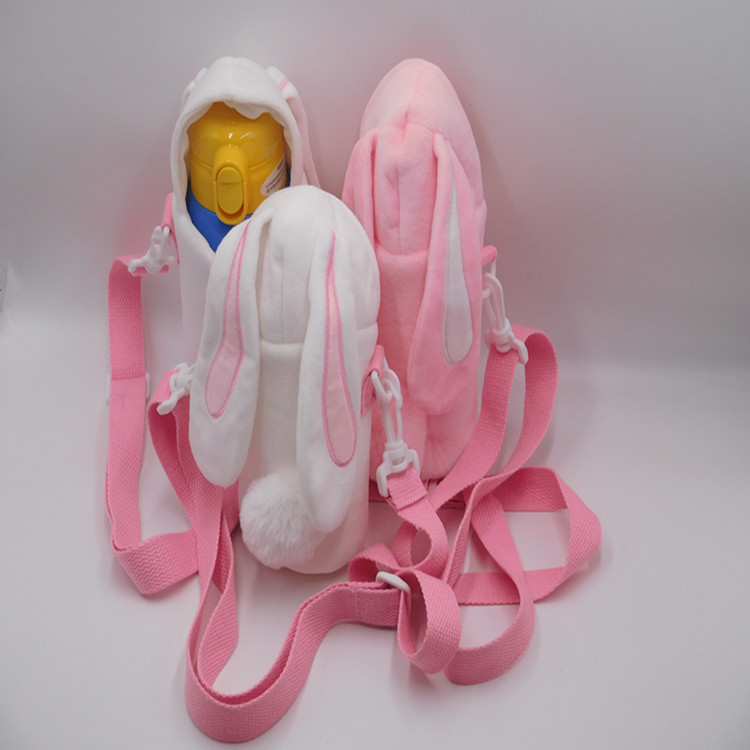 Currently Available Crossbody Plush Rabbit Cup Cover Cute Animal Heat Insulation Transparent Glass Cup Tube Universal Currently Available Crossbody Plush Rabbit Cup Cover Cute Animal Heat Insulation Transparent Glass Cup Tube Universal