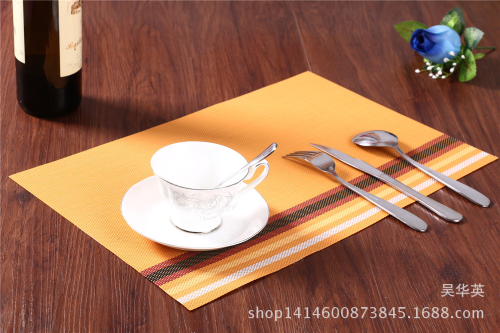 PVC teslin woven food as, rectangular cup as, heat insulation pad, western - style food pad wholesale. PVC teslin woven food as, rectangular cup as, heat insulation pad, western - style food pad wholesale.