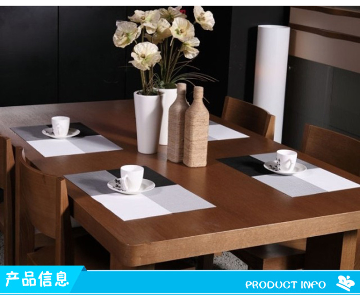 Hotel PVC waterproof heat-insulation dinner mat High-grade western-style food dish pad Hotel PVC waterproof heat-insulation dinner mat High-grade western-style food dish pad