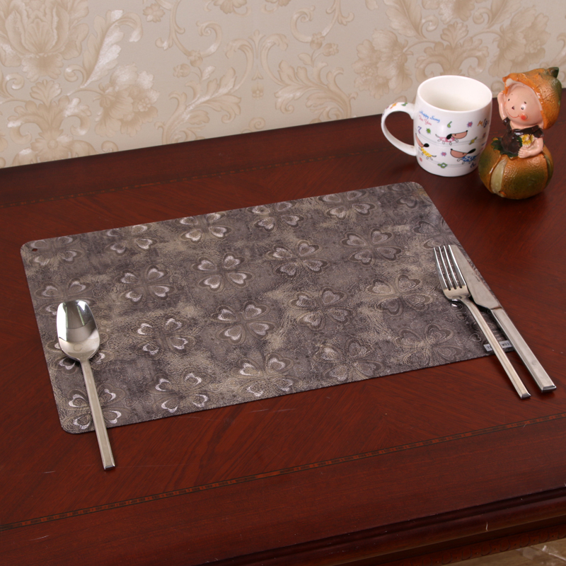 Hotel PVC waterproof heat-insulation dinner mat High-grade western-style food dish pad