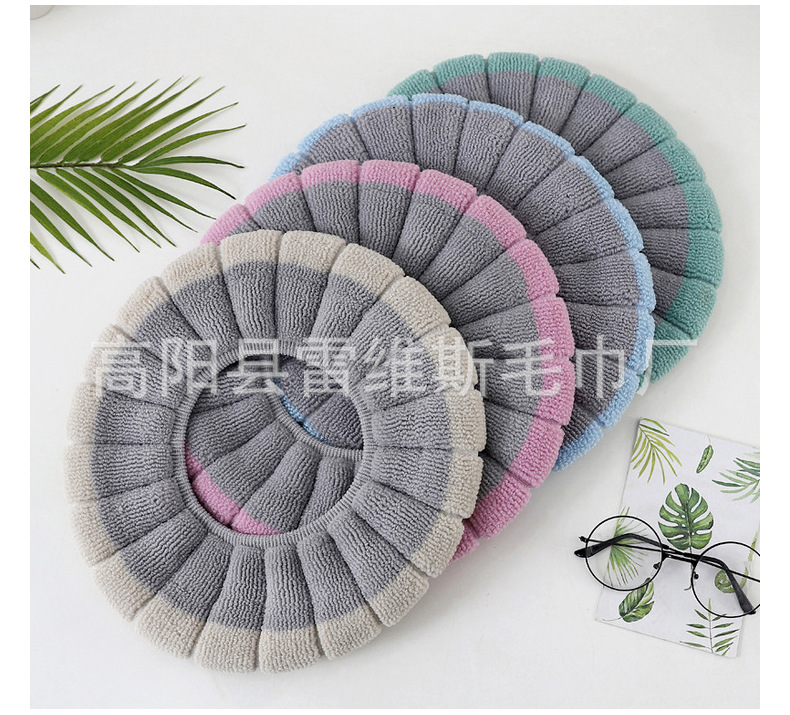 [Free Shipping] Toilet Mat Universal Thickened Toilet Seat Household Toilet Seat Double Color Closestool Cushion Manufacturers Can Wholesale