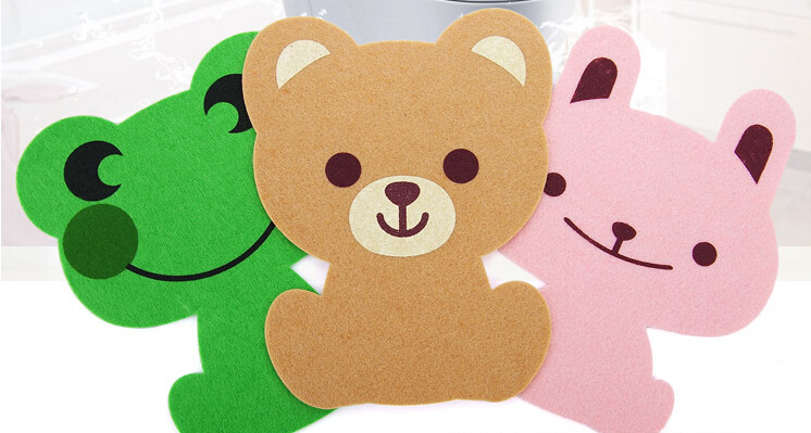 Bathroom Happy Day Closestool Cushion Animal Style Thickened Felt Warm Toilet Mat Deodorant Stickers Deodorant Adhesive Pad