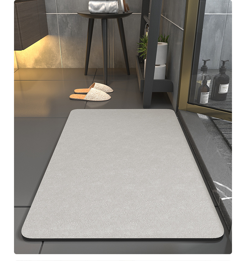Diatomite Cushion Bathroom Mats Toilet Quick-Drying Household Hydrophilic Pad Toilet Non-Slip Mat Carpet Door Mat