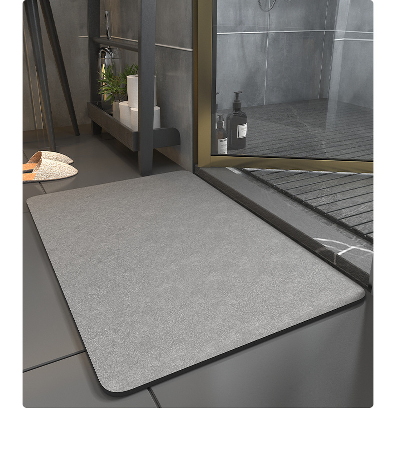Diatomite Cushion Bathroom Mats Toilet Quick-Drying Household Hydrophilic Pad Toilet Non-Slip Mat Carpet Door Mat