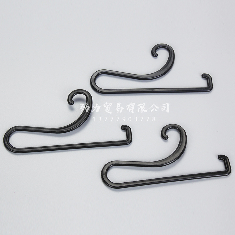 In Stock Wholesale Clothes&#039; Packaging Hook Pp Plastic Fashion Ornament Black Paper Card Hook Scarf Scarf Hook