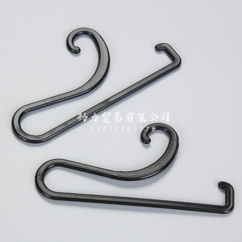 In Stock Wholesale Clothes&#039; Packaging Hook Pp Plastic Fashion Ornament Black Paper Card Hook Scarf Scarf Hook