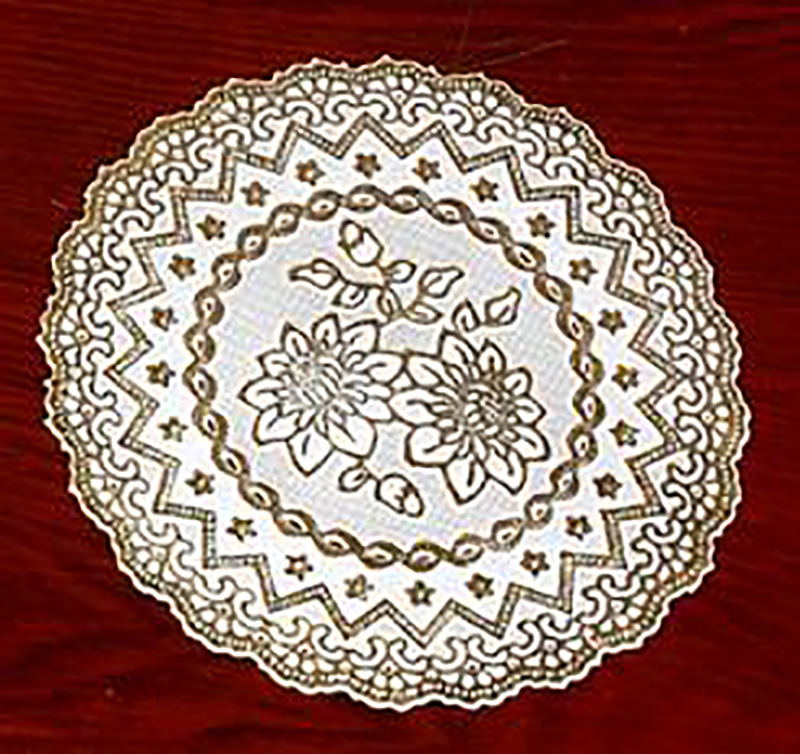 Pot mat, hot stamping pattern, heat insulation pad, thread, circular dining mat, cup mat, hand woven non-slip table plate mat