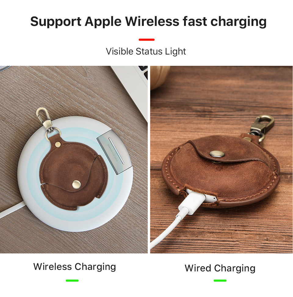 Protective Case Crazy Horse Leather Hook Convenient Huawei Three Generations Wireless Bluetooth Earphone Sleeves