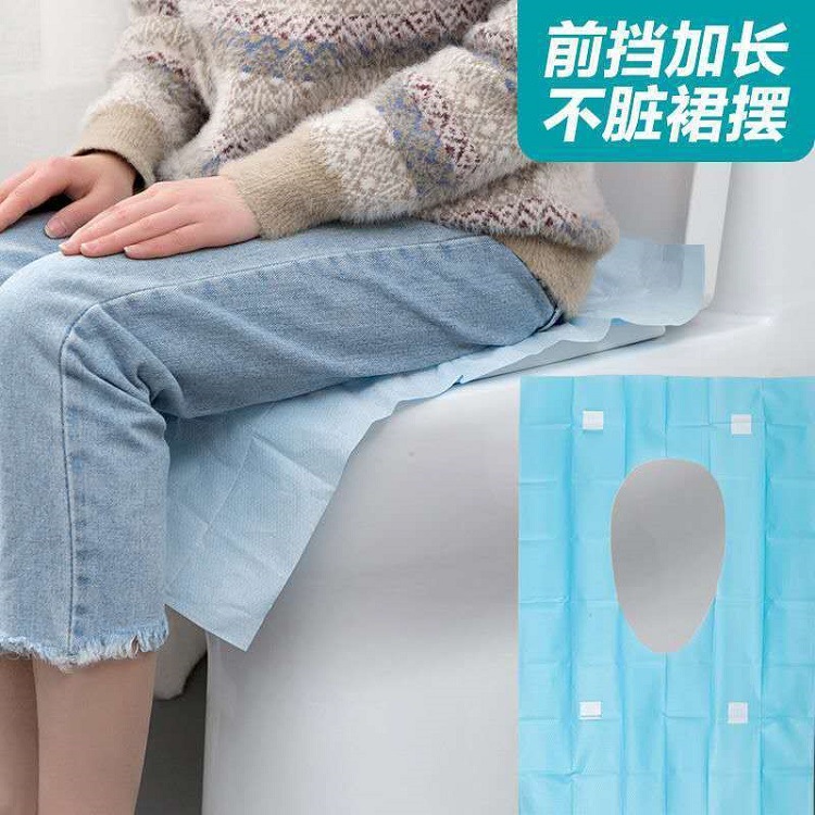 Single-Piece Independent Package Can Be Pasted Waterproof Dirt-Proof Hospital Travel Hotel Business Trip Cushion Paper Disposable Toilet Mat