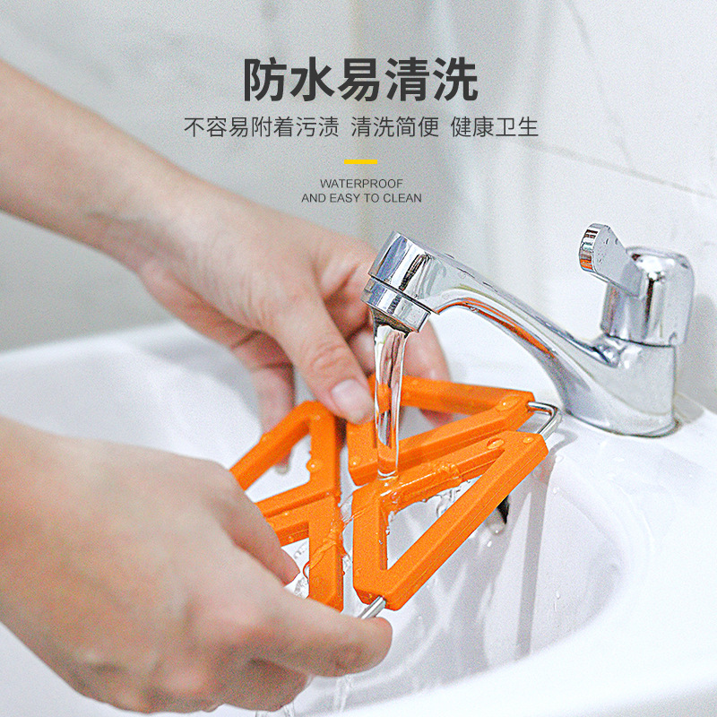 Creative Anti-Scald Non-Slip Silica Gel Pad High Temperature Resistant Stainless Steel Pot Pad Foldable Heat Insulation Hot Placemat Gift