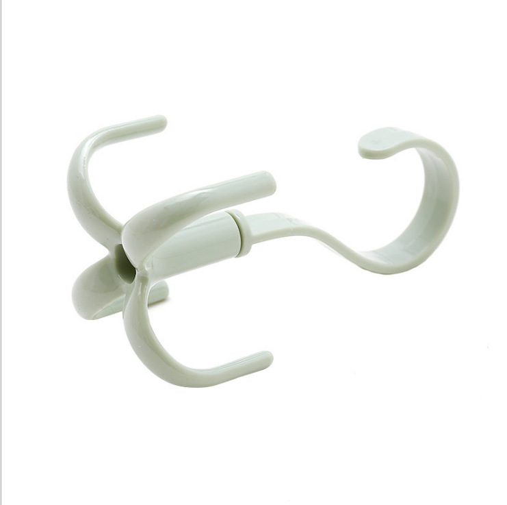Modern Simple Double Hook Plastic Nordic Green Hook First-Hand Supply Hot Stall Supply Multi-Purpose Hook