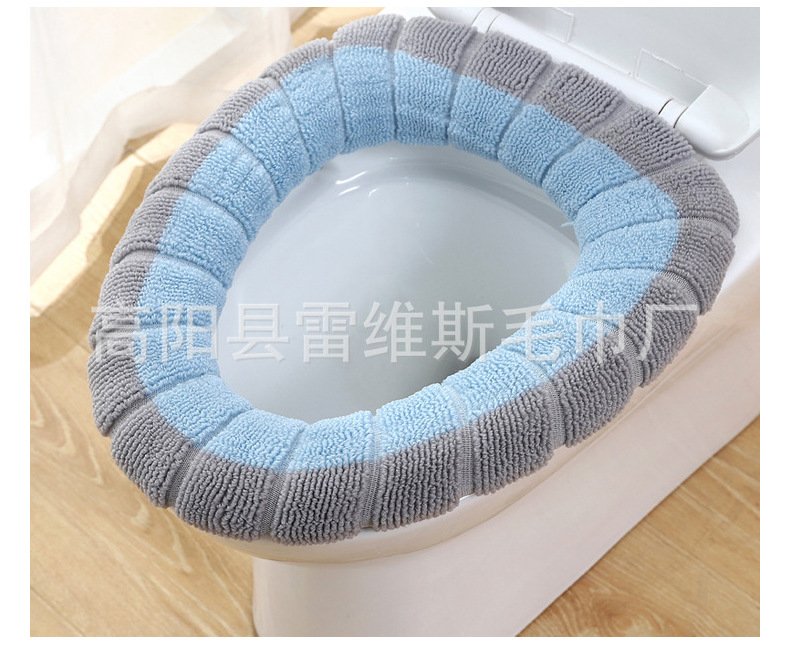 [Free Shipping] Toilet Mat Universal Thickened Toilet Seat Household Toilet Seat Double Color Closestool Cushion Manufacturers Can Wholesale