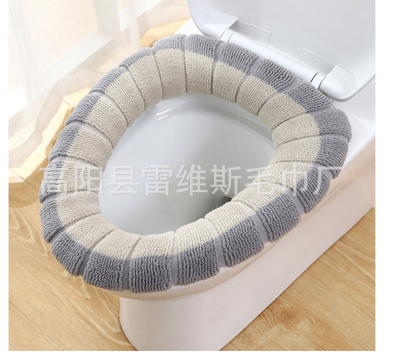 [Free Shipping] Toilet Mat Universal Thickened Toilet Seat Household Toilet Seat Double Color Closestool Cushion Manufacturers Can Wholesale