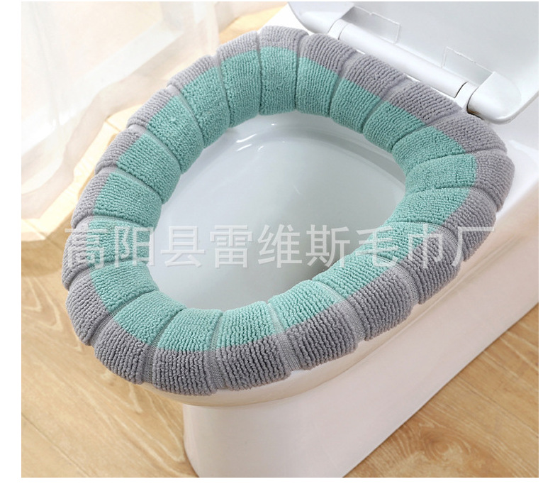 [Free Shipping] Toilet Mat Universal Thickened Toilet Seat Household Toilet Seat Double Color Closestool Cushion Manufacturers Can Wholesale