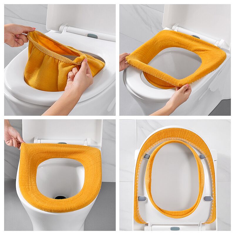 O-type cushion Four seasons can be used to knit toilet cushion if autumn and winter toilet cushion O-type cushion