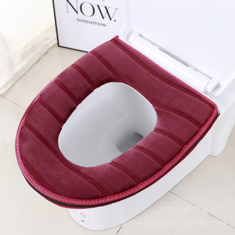 Toilet Mat Cute Dot Sticky Toilet Seat Cover Pad Toilet Mat Toilet Washer Household Toilet Seat Cartoon Cushion Toilet Mat