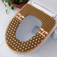 Toilet Mat Cute Dot Sticky Toilet Seat Cover Pad Toilet Mat Toilet Washer Household Toilet Seat Cartoon Cushion Toilet Mat