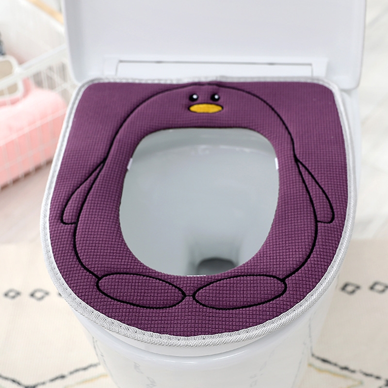 X64-0314 Toilet Cushion Seat Cushion Toilet Seat Cover Cartoon Four Seasons Waterproof Toilet Seat Cover Pad Universal Thickened Toilet Pad
