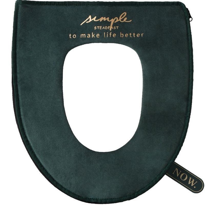 Thickened Toilet Pad Household Autumn and Winter Plush Four Seasons Universal Toilet Cover Washable Toilet Cushion Toilet Seat Cushion