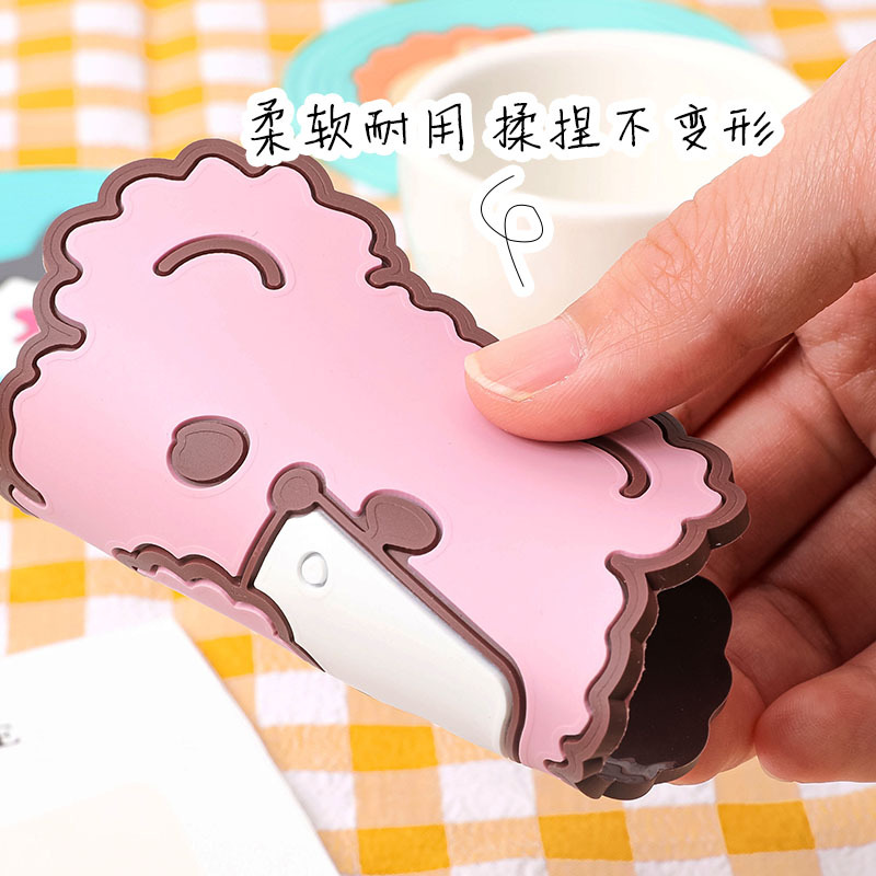 Cute Creative Cartoon Animal Coasters Home Non-Slip Insulation Silicone Bowl Pad Heat-Resistant and Hot-Proof Mats Teacup Mat