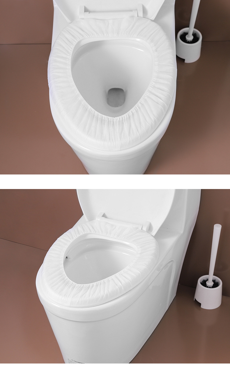 The Disposable Toilet Mat Travel Adhesive Portable Happy Day Cushion Paper Maternal Nonwoven Fabric Waterproof Universal Toilet Seat Cover