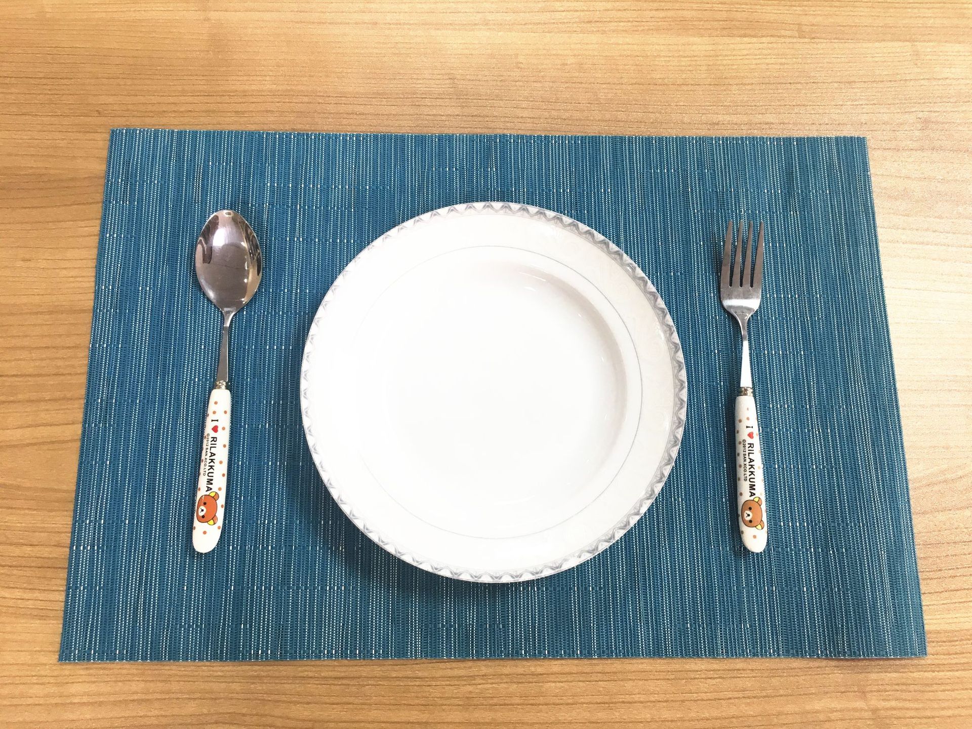 Manufacturer direct selling meal mat 30*45cm bamboo western meal mat family hotel with PVC heat insulation pad non-slip pad can be washed