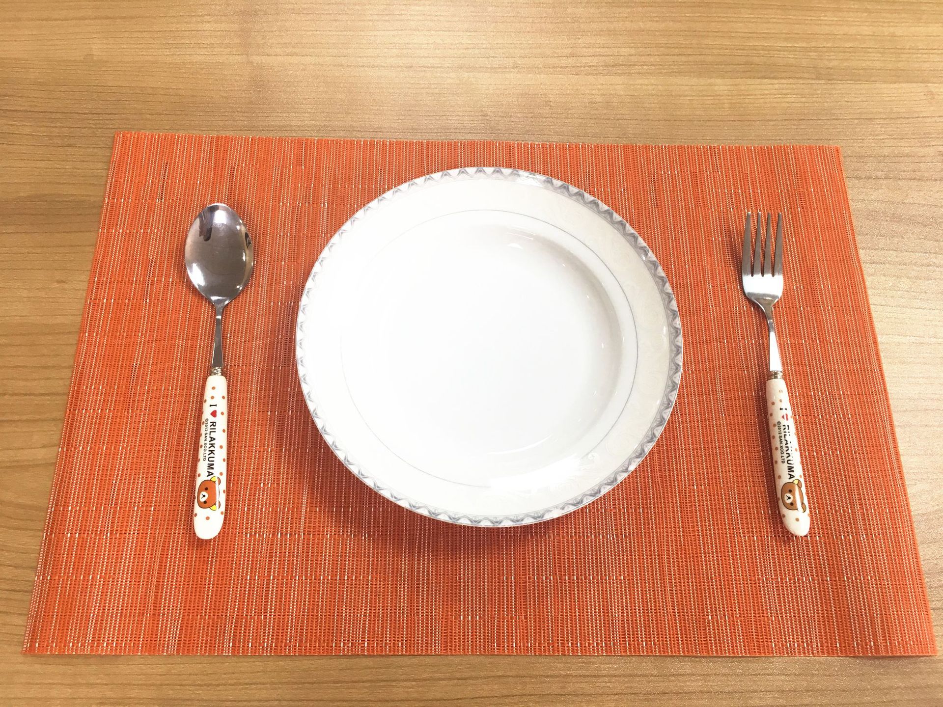 Manufacturer direct selling meal mat 30*45cm bamboo western meal mat family hotel with PVC heat insulation pad non-slip pad can be washed