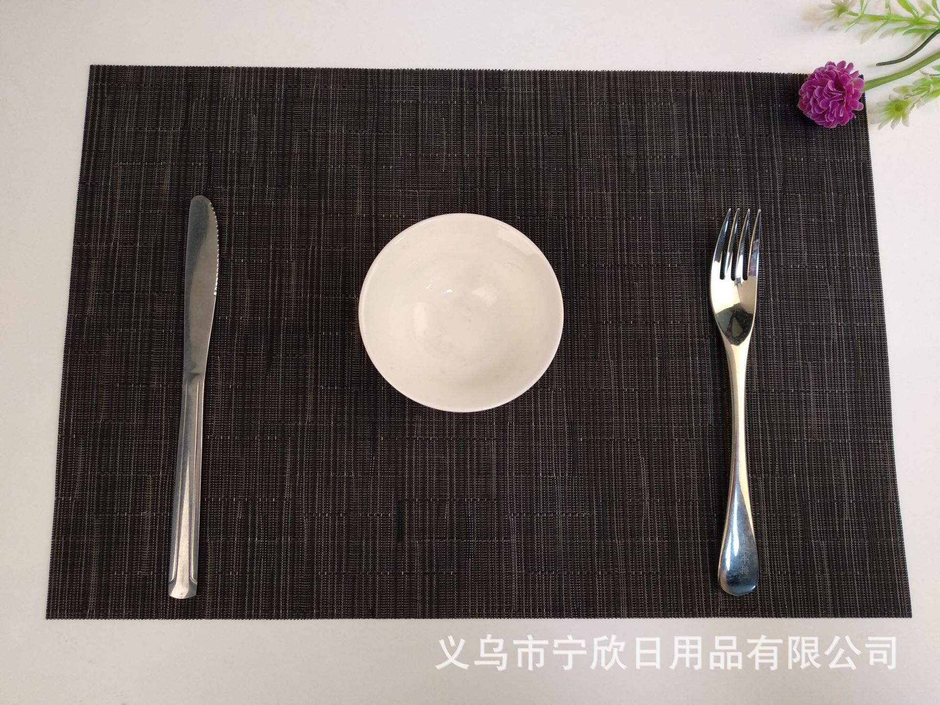 Manufacturer direct selling meal mat 30*45cm bamboo western meal mat family hotel with PVC heat insulation pad non-slip pad can be washed